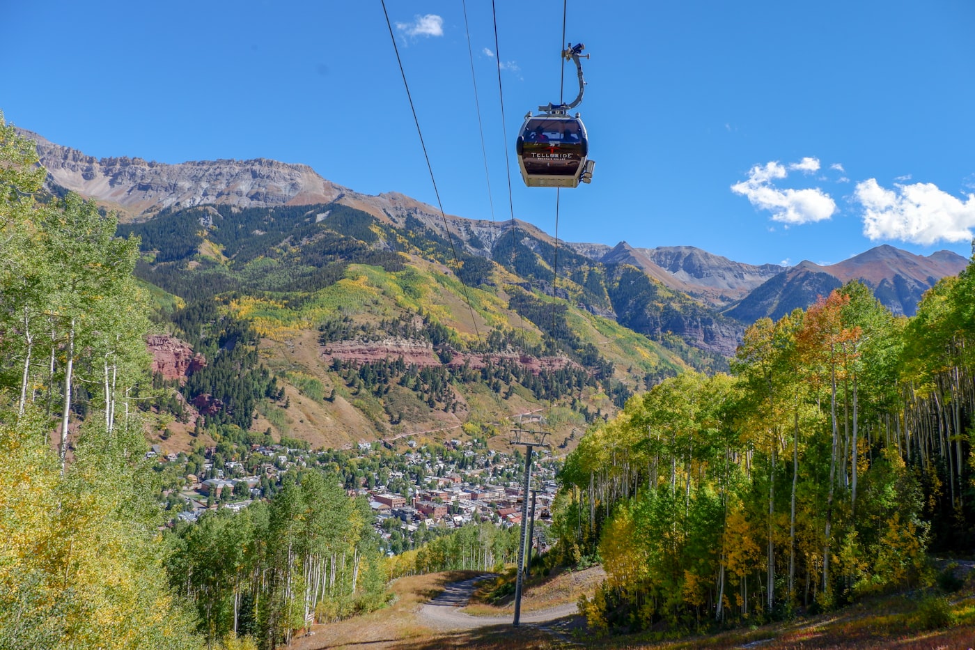 A historic mountain town ringed by dramatic peaks in Telluride, Colorado